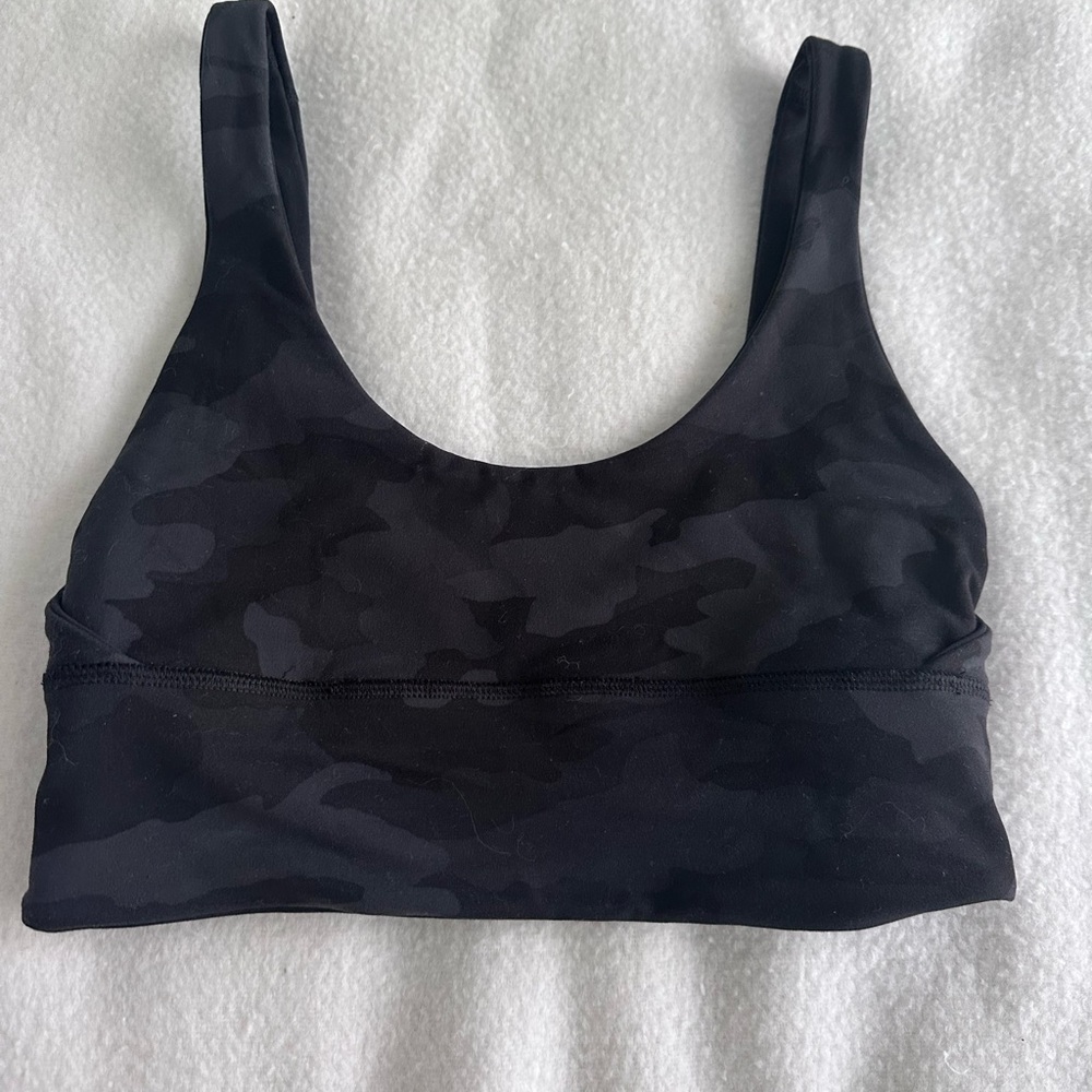 Lululemon reversible Black camo Sports Bra